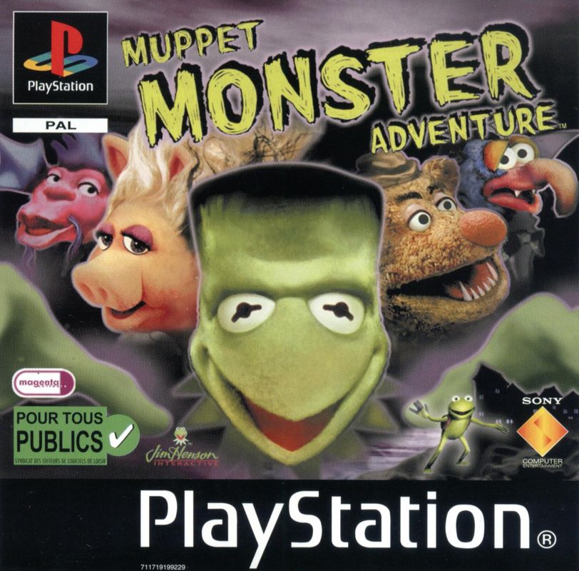 Muppet Monster Adventure box art for Playstation